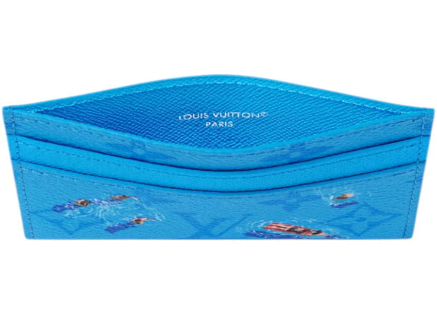 Louis Vuitton Pool Double Card Case Blue Lagoon