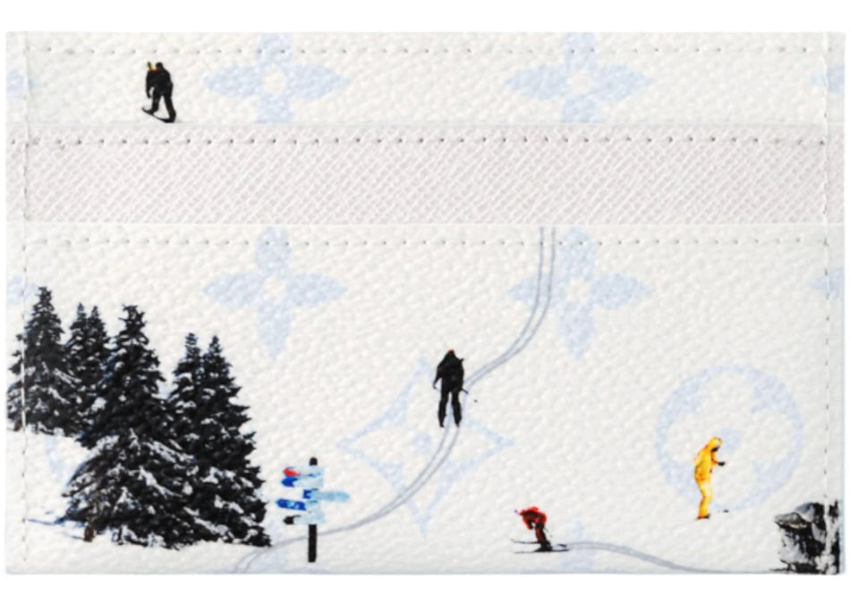 Louis Vuitton Ski Double Card Case White
