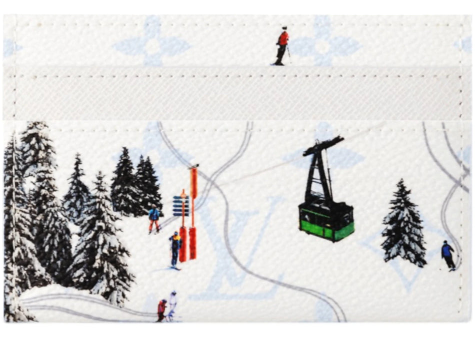 Louis Vuitton Ski Double Card Case White