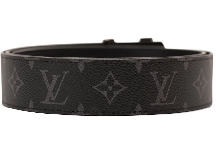 Ceinture Louis Vuitton Initiales Monogram Eclipse Noir/Gris