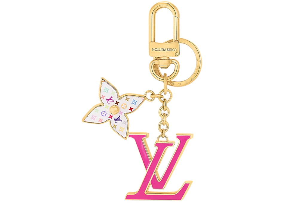 Louis Vuitton x Takashi Murakami LV Iconic Monogram Multicolor Key Holder Pink
