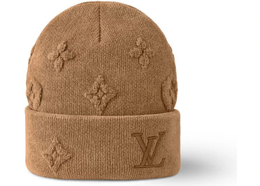 Louis Vuitton LV Crush Monogram Beanie Camel