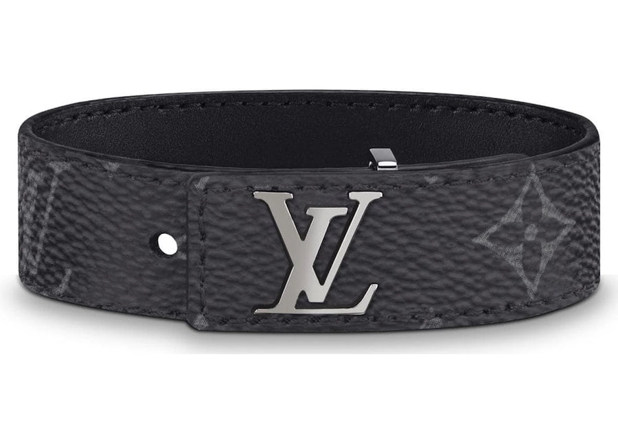 Bracelet fin Louis Vuitton LV Monogram Eclipse Noir