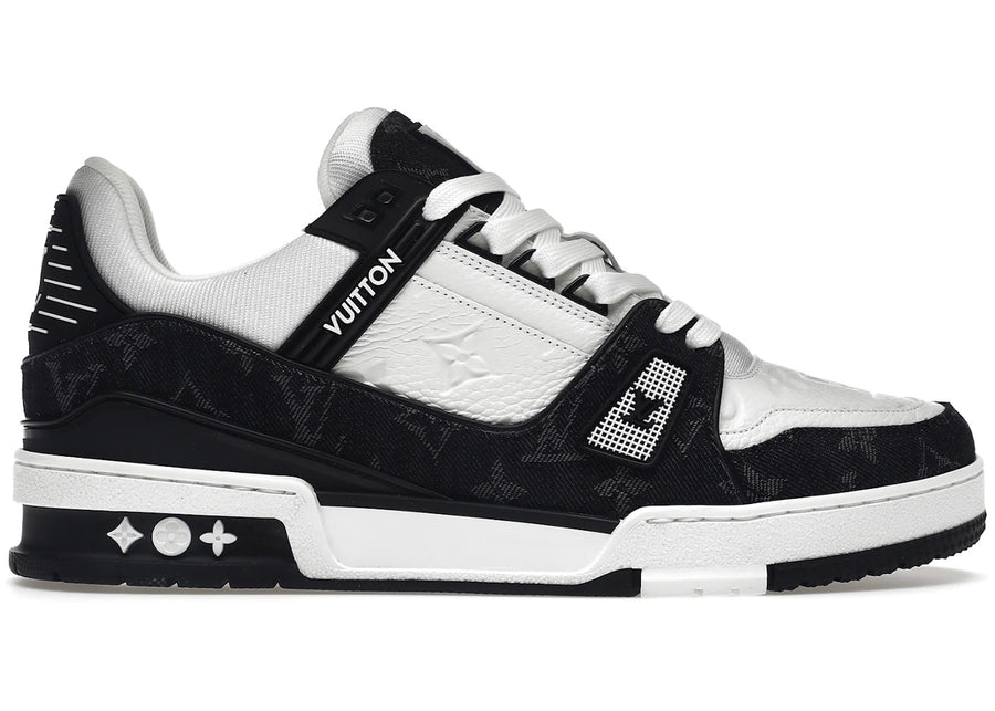 Baskets Louis Vuitton LV blanches et noires