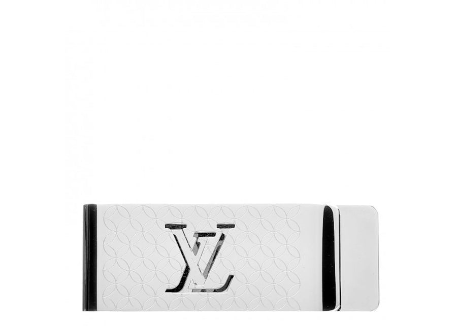 Pince à billets Louis Vuitton Champs-Élysées en argent gravé