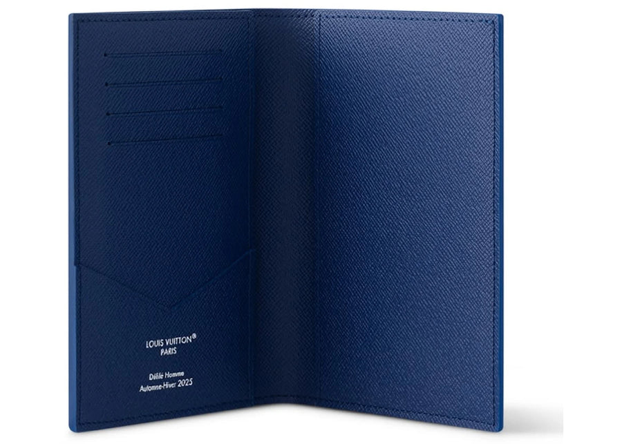 Étui à passeport souvenir Louis Vuitton Monogram bleu