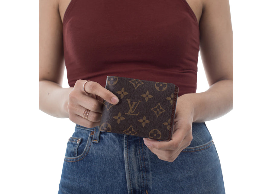 Portefeuille multiple Louis Vuitton Monogram Marron