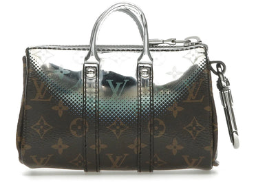 Louis Vuitton Nebula Mini Keepall Pouch Key Holder and Bag Charm Metallic