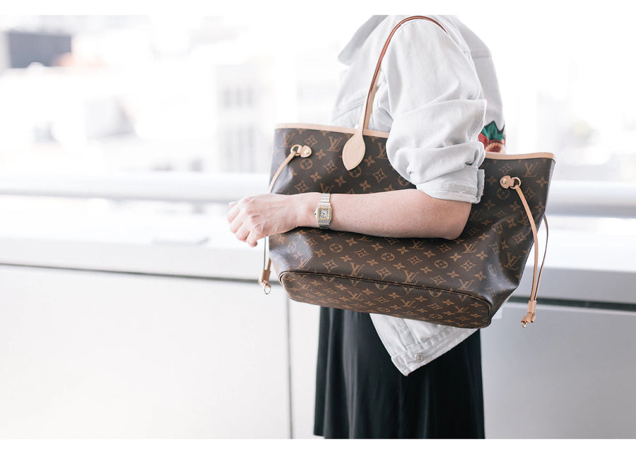 Louis Vuitton Neverfull Monogram MM Cerise Lining