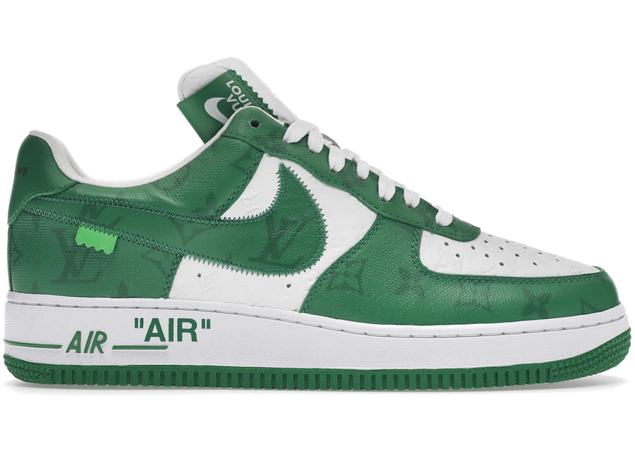 Louis Vuitton Nike Air Force 1 Low par Virgil Abloh Blanc Vert