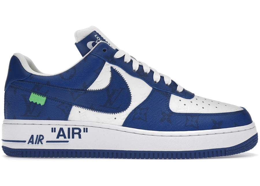 Louis Vuitton Nike Air Force 1 Low par Virgil Abloh Blanc Royal