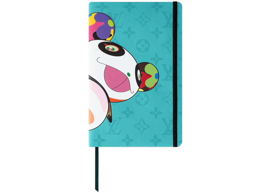 Carnet ultra-plat Louis Vuitton x Takashi Murakami Jane Monogram MM Turquoise