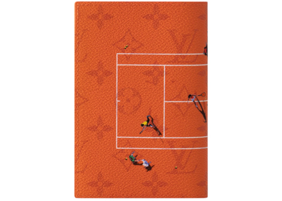 Étui de passeport Louis Vuitton Tennis Rouge brique