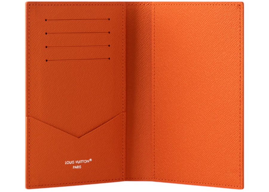 Étui de passeport Louis Vuitton Tennis Rouge brique