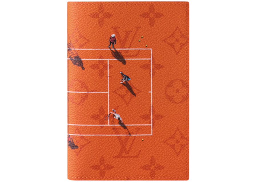 Étui de passeport Louis Vuitton Tennis Rouge brique