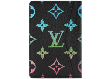 Louis Vuitton Pocket Organizer Monogram Iridescent Gradient Black