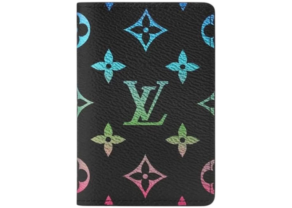 Louis Vuitton Pocket Organizer Monogram Iridescent Gradient Black