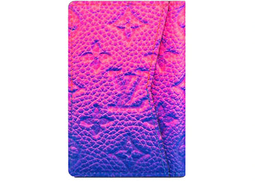 Louis Vuitton Pocket Organizer Taurillon Illusion Blue/Pink