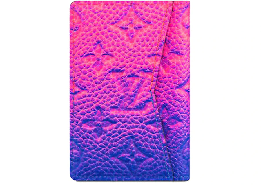 Louis Vuitton Pocket Organizer Taurillon Illusion Blue/Pink