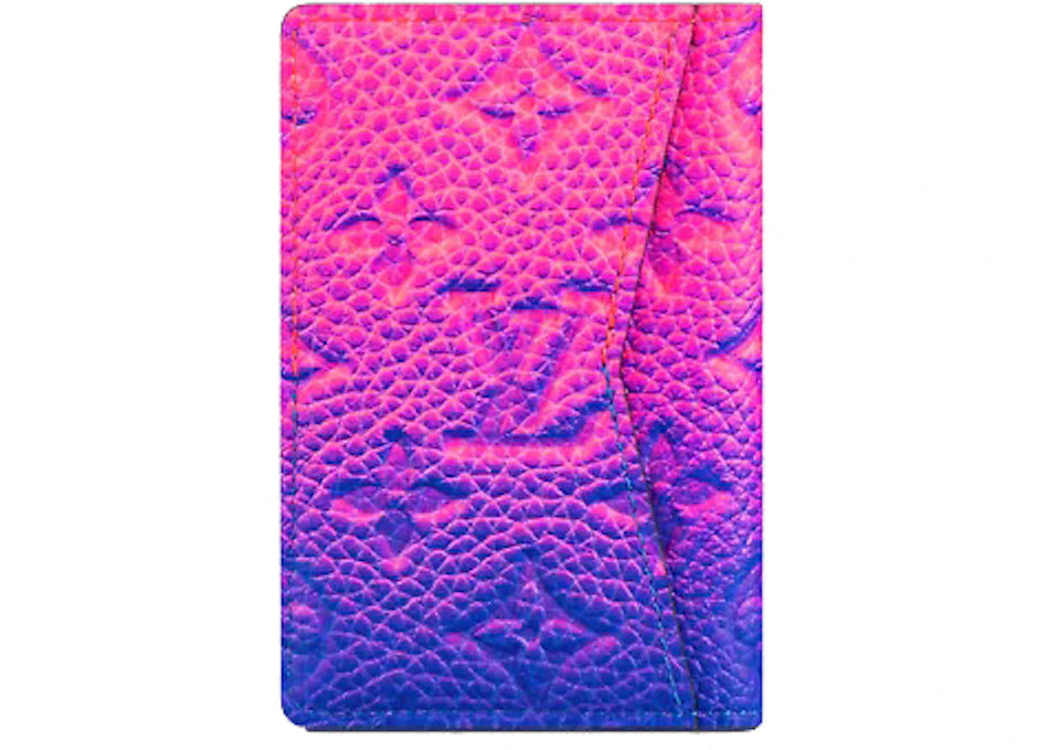 Louis Vuitton Pocket Organizer Taurillon Illusion Blue/Pink