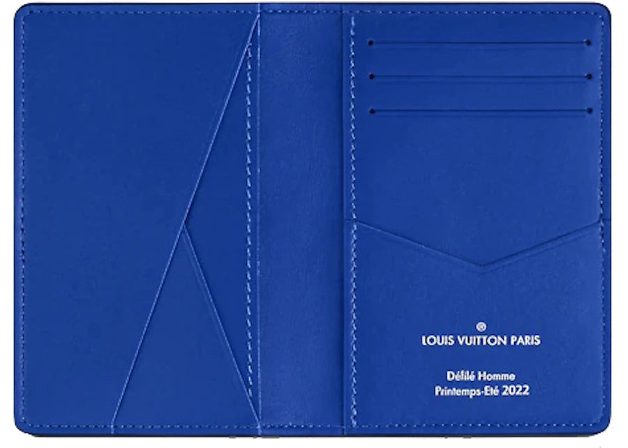 Louis Vuitton Pocket Organizer Taurillon Illusion Blue/Pink