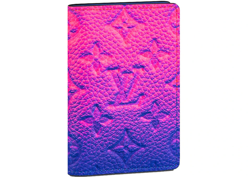 Louis Vuitton Pocket Organizer Taurillon Illusion Blue/Pink