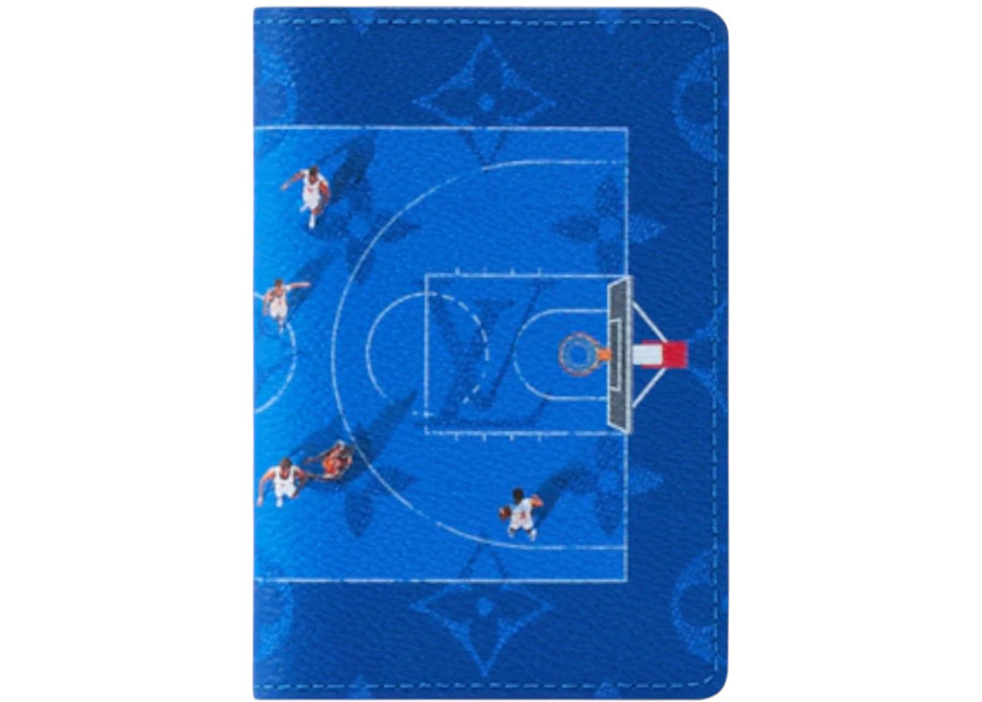 Organiseur de poche Louis Vuitton pour skateboard, style basketball/bleu
