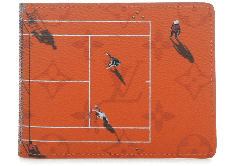 Louis Vuitton Tennis Slender Wallet Brick Red