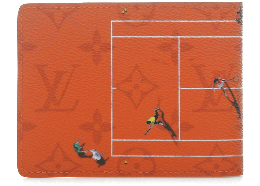 Louis Vuitton Tennis Slender Wallet Brick Red