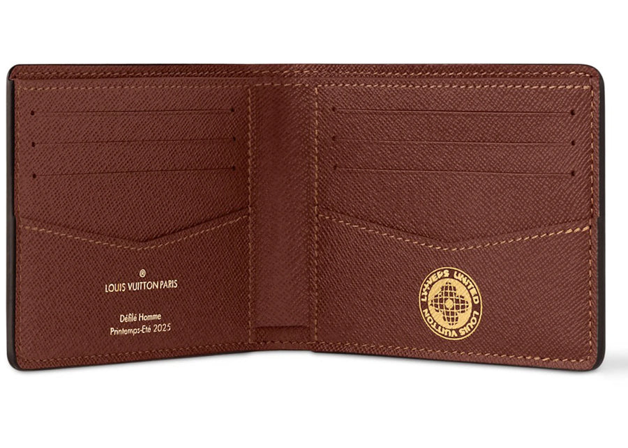 Louis Vuitton Portefeuille Slender LV Vers Damier Ebene Multicolore
