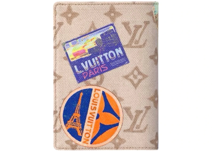 Louis Vuitton The Flight Mode Monogram Passport Cover Monogram Dune Pink Multicolor
