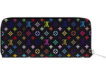 Louis Vuitton x Takashi Murakami Clemence Wallet Black Multicolored
