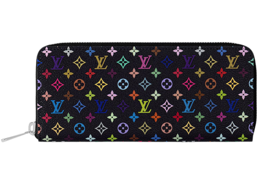 Portefeuille Clemence Louis Vuitton x Takashi Murakami Noir Multicolore