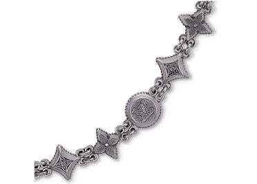 Louis Vuitton Western Chain Belt and Bag Charm Aged Silver