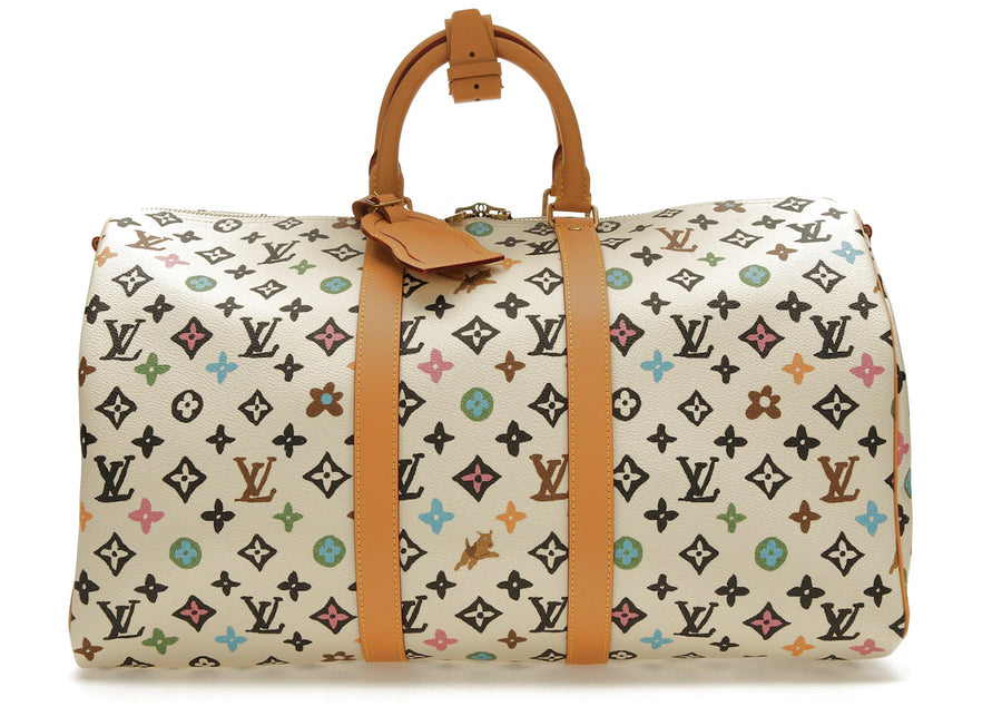 Sac de voyage Keepall Bandoulière 45 Vanille Craggy Monogram par Tyler, the Creator