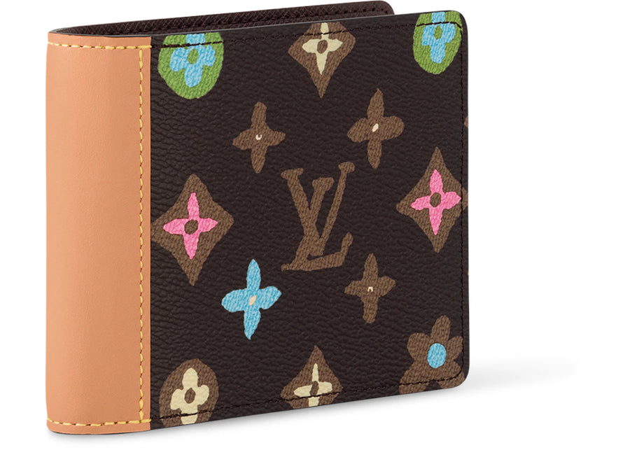 Portefeuille multiple Louis Vuitton par Tyler, the Creator, monogramme Craggy couleur chocolat