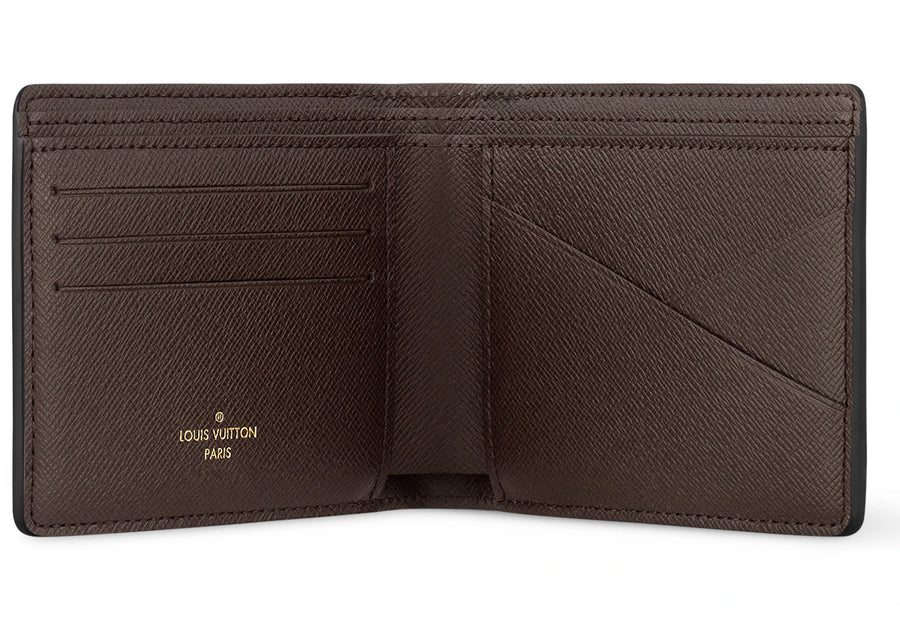 Portefeuille multiple Louis Vuitton par Tyler, the Creator, monogramme Craggy couleur chocolat