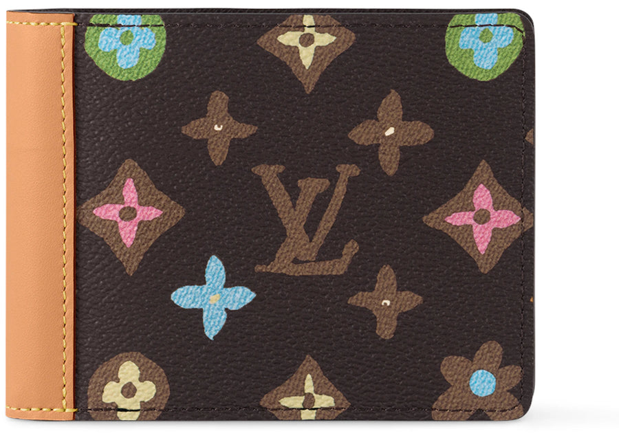 Portefeuille multiple Louis Vuitton par Tyler, the Creator, monogramme Craggy couleur chocolat