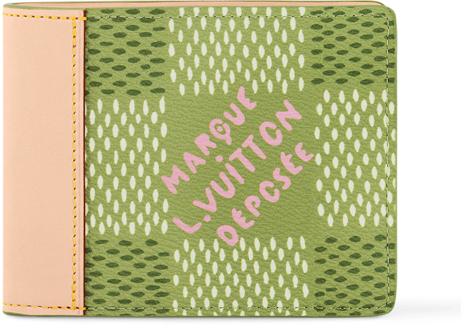 Louis Vuitton by Tyler, the Creator Slender Wallet Green Damier Golf
