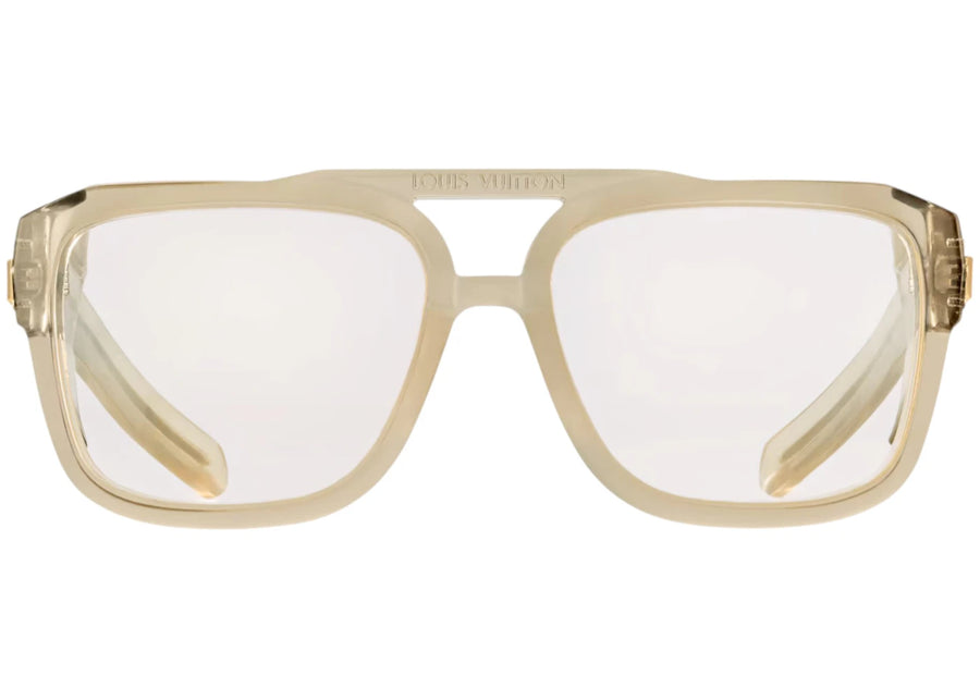 Lunettes de soleil pilote Louis Vuitton x Nigo LV Frog Camel