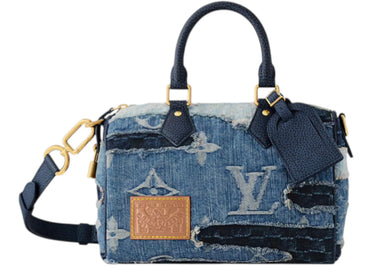 Louis Vuitton x Nigo Speedy Bandouliere Denim Blue