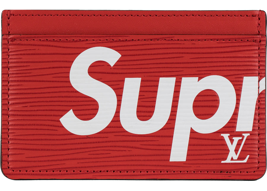 Louis Vuitton x Supreme Porte Carte Simple Epi Rouge
