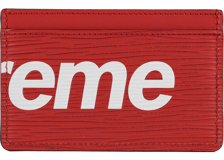 Louis Vuitton x Supreme Porte Carte Simple Epi Rouge