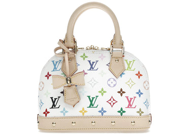 Louis Vuitton x Takashi Murakami Alma BB White Multicolored