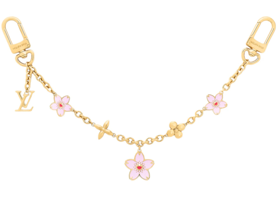 Louis Vuitton x Takashi Murakami Cherry Blossom Bag Chain Gold