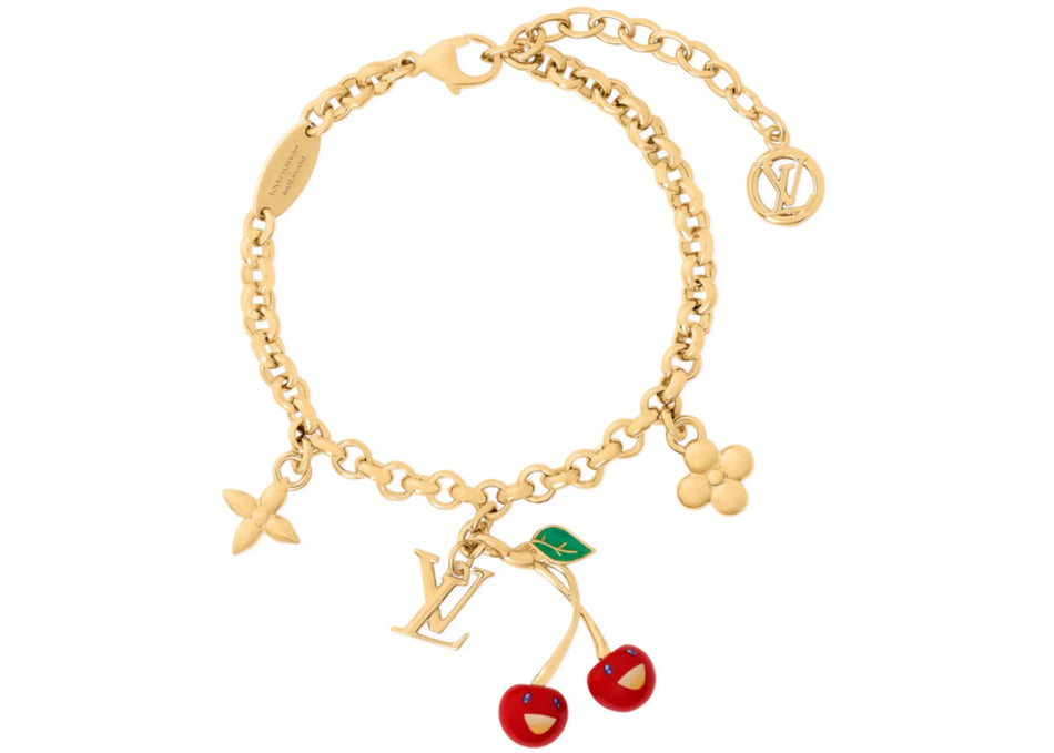 Louis Vuitton x Takashi Murakami Cherry Bracelet Gold-tone Metal