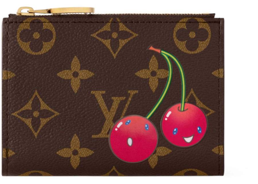 Portefeuille Louis Vuitton x Takashi Murakami Cherry Lisa Monogramme marron