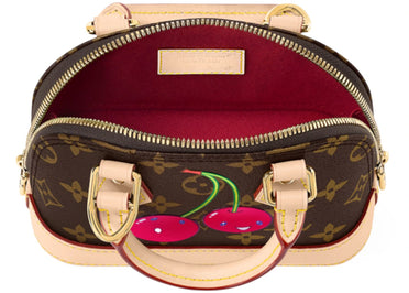 Louis Vuitton x Takashi Murakami Cherry Nano Alma Brown Monogram