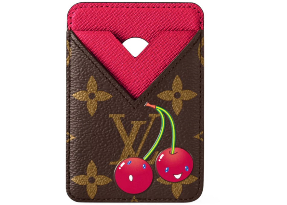 Louis Vuitton x Takashi Murakami Cherry Porte-Cartes Magnet Brown Monogram