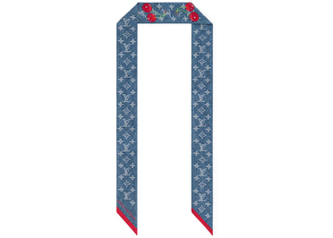 Louis Vuitton x Takashi Murakami Denim Cherry Bandeau Blue Denim